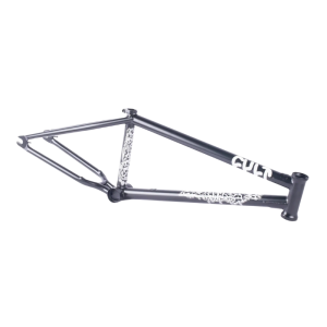 Cuadro Cult Corey Walsh en color negro con gráficos exclusivos y fabricación en Cromoly 4130