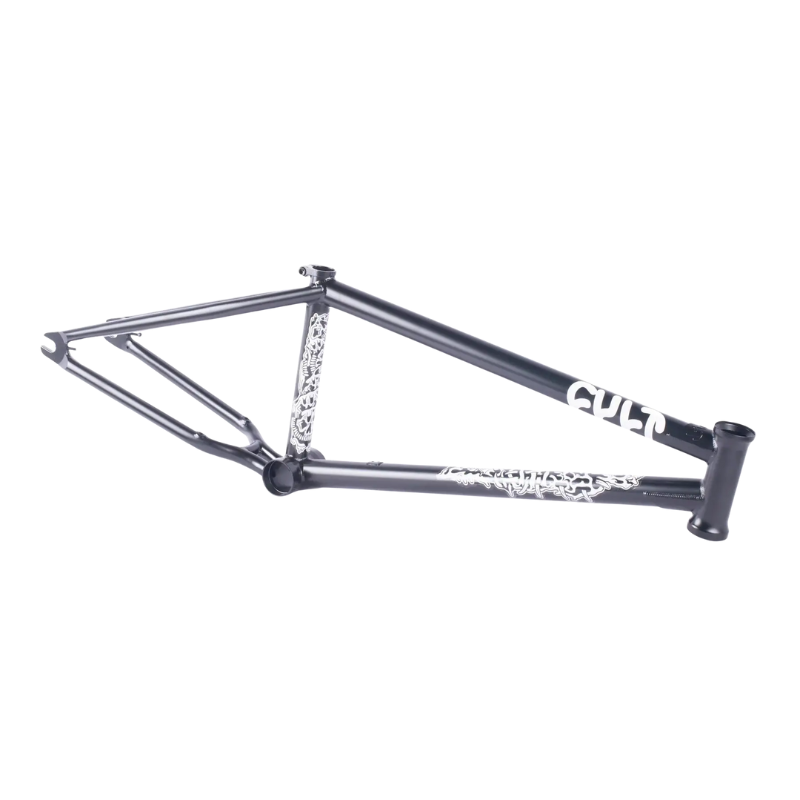 Cuadro Cult Corey Walsh en color negro con gráficos exclusivos y fabricación en Cromoly 4130
