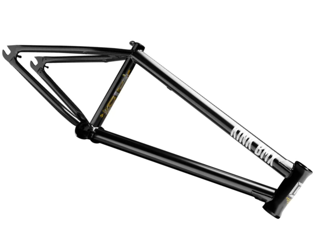 cuadro kink bmx doble tono negro y cromado
