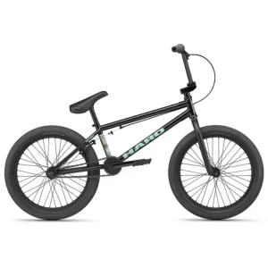 BMX HARO Downtown 20.5 negra vista lateral con neumáticos 20x2.35 y freno U-brake