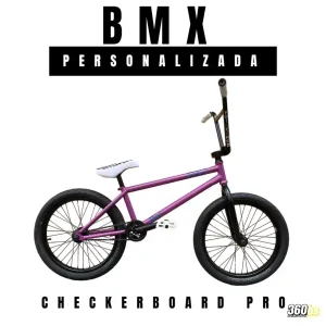 BMX Personalizada Checkerboard PRO completa con diseño único y piezas de alta calidad.