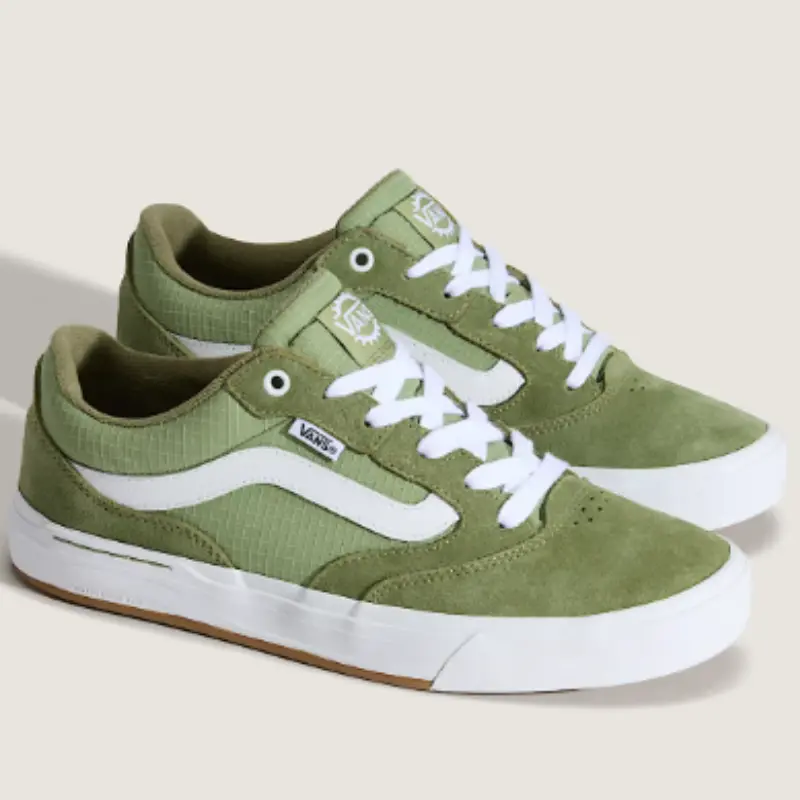 vista 3/4 zapatillas vans proof wafflecup olive