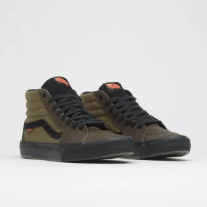 vans sk8-hi coal brown vista frontal
