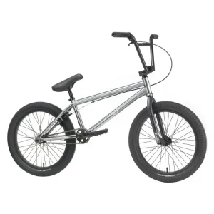 Bicicleta BMX completa Sunday Scout 2027 en acabado plateado metálico con cuadro de cromoly y componentes Odyssey.